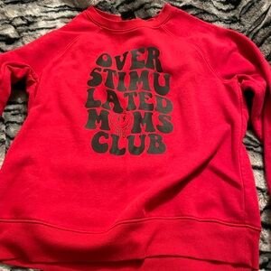 Red Graphic Sweatshirt